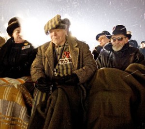 Förintelsens minnesdag 27 januari uppmärksammas i Auschwitz 2005.
